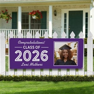 Graduating Class Of Personalized Photo Banner - 30x72 - 28261