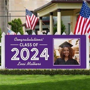 Graduating Class Of Personalized Photo Banner - 45x108 - 28261-L