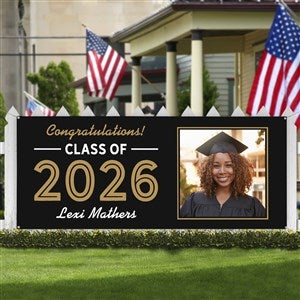Graduating Class Of Personalized Photo Banner - 45x108 - 28261-L