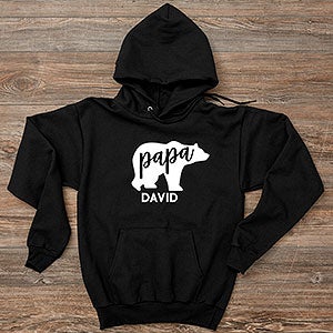 Papa Bear Personalized Hanes Adult Hooded Sweatshirt - 28273-S