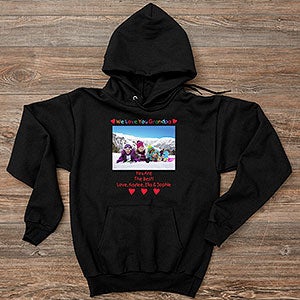 Personalized Photo Message Hanes Adult Hooded Sweatshirt - 28278-BS