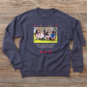 Loving Him Photo Personalized Hanes® Adult ComfortWash™ Sweatshirt - 28278-CWS
