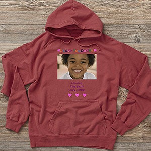 Loving Him Photo Personalized Hanes® Adult ComfortWash™ Hoodie - 28278-CWHS