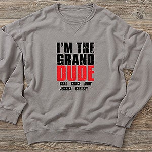 Granddude Personalized Hanes ComfortWash Sweatshirt - 28280-CWS