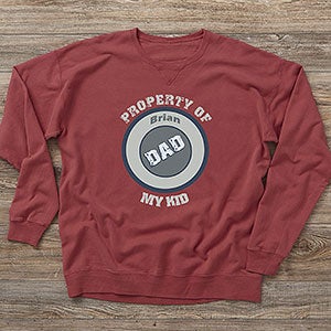 Property of My Kids Personalized Hanes® Adult ComfortWash™ Sweatshirt - 28281-CWS