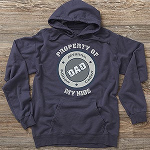 Property of My Kids Personalized Hanes® Adult ComfortWash™ Hoodie - 28281-CWHS