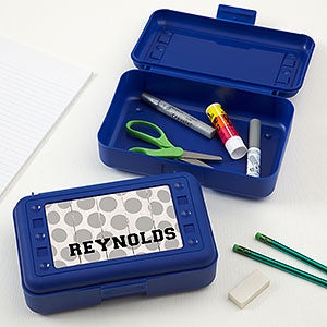 Golf Personalized Blue Pencil Box - 28310-B