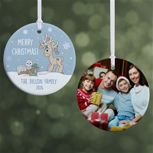 Precious Moments Jingle All The Way Personalized Ornament - 2 Sided Glossy - 28342-2