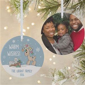 Precious Moments Jingle All The Way Personalized Ornament - 2 Sided Matte - 28342-2L