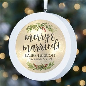 Merry & Married LED Light Ornament - 28350