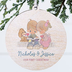 Precious Moments Lasting Memories Personalized Couples Ornament - Wood - 28354-1W