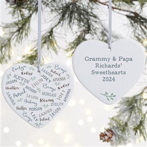 Farmhouse Heart Personalized Heart Ornament - 2 Sided Matte - 28388-2L