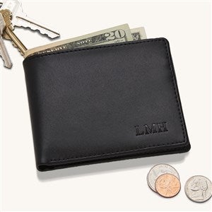 Regent Personalized Leather Bi-Fold Wallet - 2839-DE