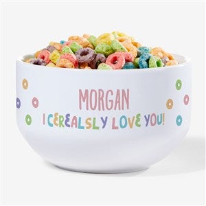 I Cerealsly Love You Personalized Kids Cereal Bowl - 28394