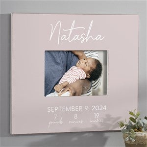 Simple & Sweet Baby Girl Personalized 5x7 Wall Frame - Horizontal - 28420-WH