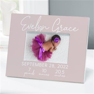 Simple and Sweet Baby Girl Personalized Picture Frame - Horizontal - 28420-H