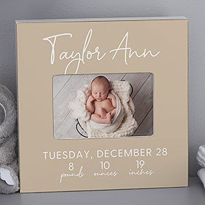 Simple and Sweet Baby Personalized 4x6 Box Frame Horizontal - 28421-BH