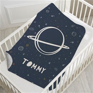 Space Personalized 30x40 Quilted Baby Blanket - 28426-SQ