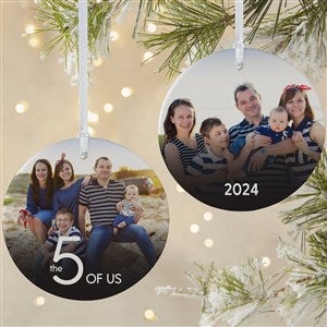 Number Of Us Personalized Photo Ornament - 2 Sided Matte - 28445-2L