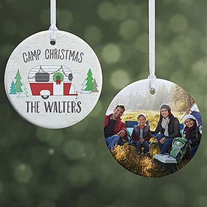 Christmas Camper Personalized Ornament- 2.85 Glossy - 2 Sided - 28446-2S