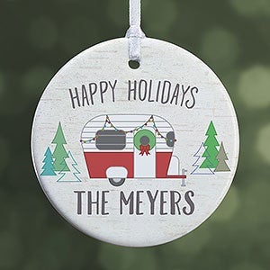 Christmas Camper Personalized Ornament- 2.85 Glossy - 1 Sided - 28446-1S