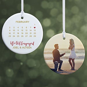 A Date To Remember Personalized Ornament - 2 Sided Glossy - 28449-2S