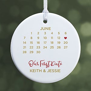 A Date To Remember Personalized Ornament - 1 Sided Glossy - 28449-1S