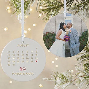 A Date To Remember Personalized Ornament - 2 Sided Matte - 28449-2L