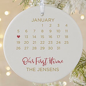 A Date To Remember Personalized Ornament - 1 Sided Matte - 28449-1L