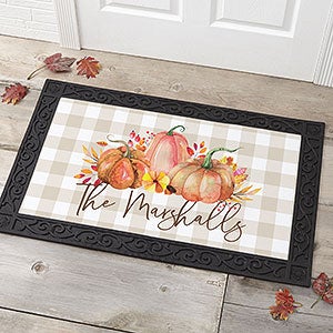 Autumn Watercolors Personalized Doormat- 20x35 - 28457-M
