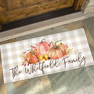 Autumn Watercolors Personalized Oversized Doormat - 24x48 - 28457-O