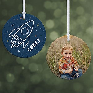 Rocket Ship Personalized Ornament- 2.85