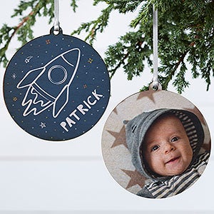 Rocket Ship Personalized Ornament- 3.75