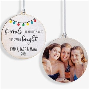 Friends Like You Personalized Ornament - 2 Sided Wood - 28463-2W