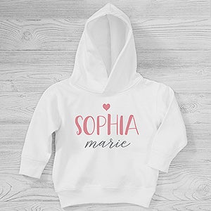Loving Name Personalized Toddler Hooded Sweatshirt - 28483-CTHS