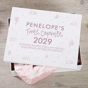 Personalized Time Capsule Keepsake Box - Girl - 12x15 - 28546-G