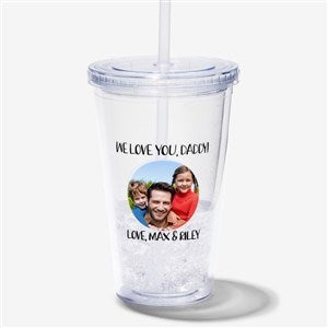 Photo Message Personalized 17 oz. Insulated Acrylic Tumbler for Him - 28547
