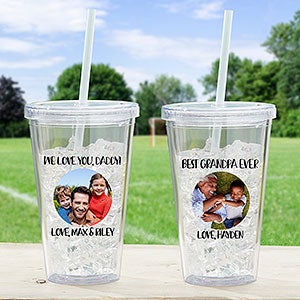 Photo Message Personalized 15 oz Tall Drinking Glass