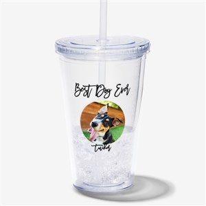 Pet Photo Message Personalized 17 oz. Insulated Acrylic Tumbler - 28549