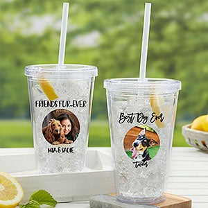 Pet Photo Message Personalized 17 oz. Insulated Acrylic Tumbler - 28549