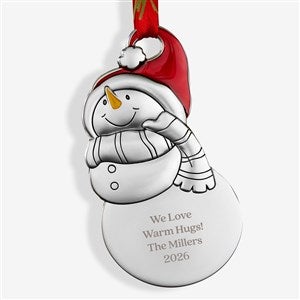 Write Your Own Personalized Snowman Metal Ornament - 28551