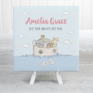 Precious Moments® Noahs Ark Personalized Baby Canvas Prints - 5.5x 5.5 - 28564-5x5