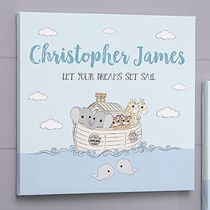 Precious Moments Noahs Ark Personalized Baby Canvas Prints - 24x24 - 28564-XL