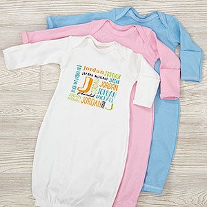 Bright Name Personalized Baby Gown - 28570-G