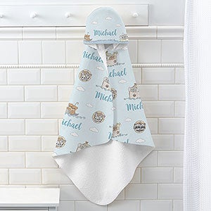 Precious Moments® Noahs Ark Personalized Baby Boy Hooded Beach  Pool Towel - 28574