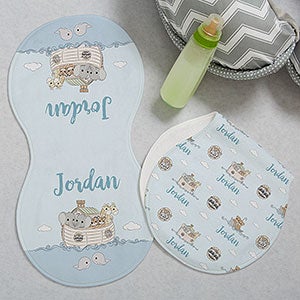 Precious Moments® Noahs Ark Personalized Burp Cloths - Set of 2 - 28576