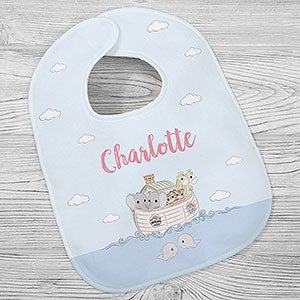 Precious Moments® Noahs Ark Personalized Baby Bib - 28578-B