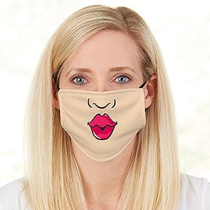 Choose Your Expression Personalized Adult Deluxe Face Mask with Filter For Her - 28612