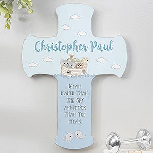 Precious Moments Noahs Ark Personalized Cross - 8x12 - 28617-L