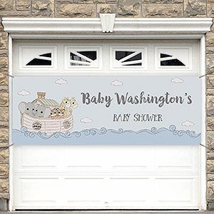 Precious Moments® Noahs Ark Personalized Baby Shower Banner - 45x108 - 28624-L